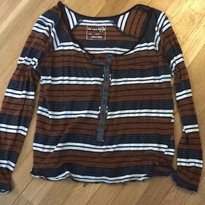 Long sleeve striped top